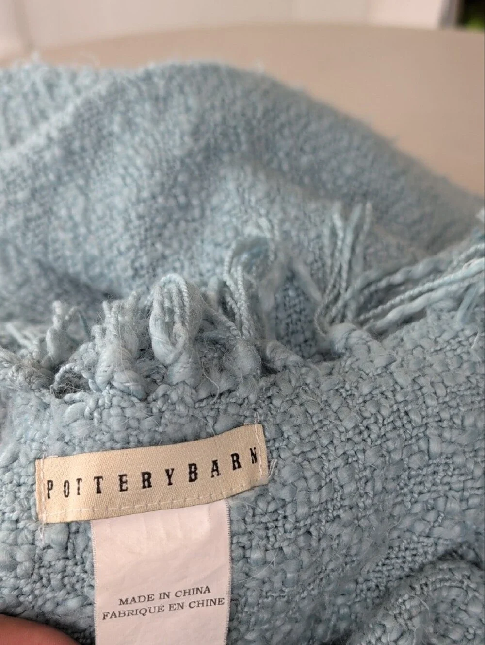 Pottery Barn light aqua
